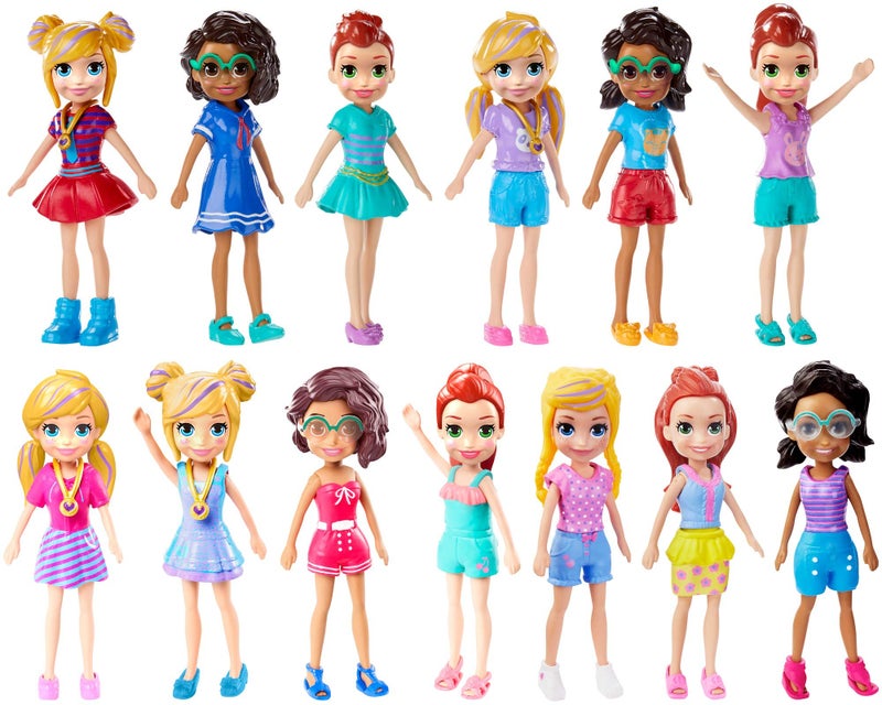 Polly Pocket Doll With Trendy Outfit 2018 Edition Measures Approx. 3.5"" Tall (1 Doll) - Image 1